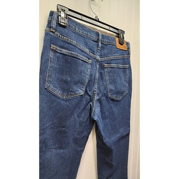 J.Crew Womens Denim Blue cropped Jeans Mid-Rise Straight-Leg Size 28P - Picture 5 of 9
